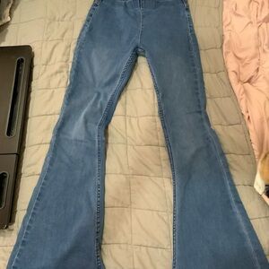 Women's Blue Flared Jeans